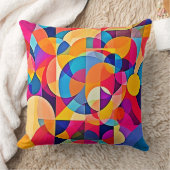 幾何学色の感情 クッション (ブランケット)