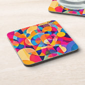 幾何学色の感情 コースター (左側)