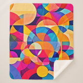 幾何学色の感情 シェルパブランケット (正面)