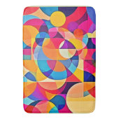 幾何学色の感情 バスマット (正面縦)