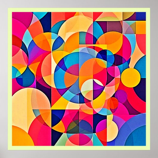 幾何学色の感情 ポスター (正面)