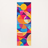 幾何学色の感情 ヨガマット (正面)