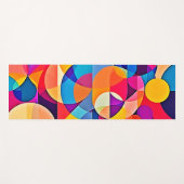 幾何学色の感情 ヨガマット (正面(横))