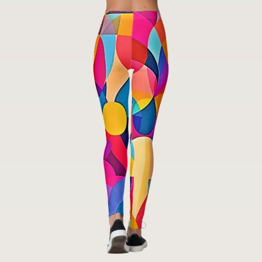 幾何学色の感情 レギンス (裏面)