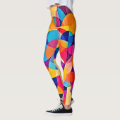 幾何学色の感情 レギンス (左)