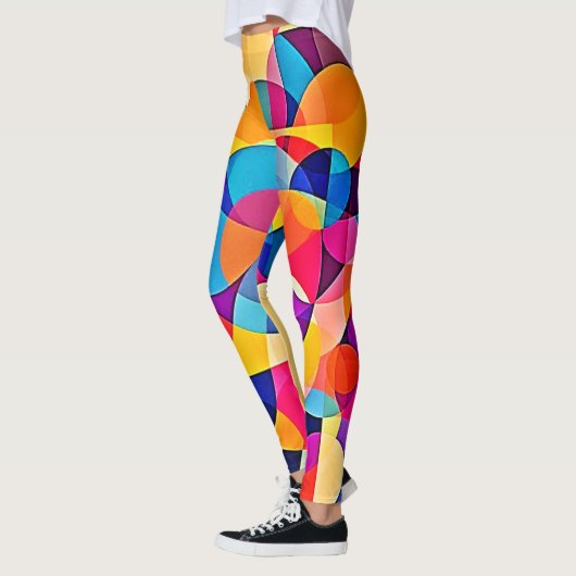 幾何学色の感情 レギンス (左)