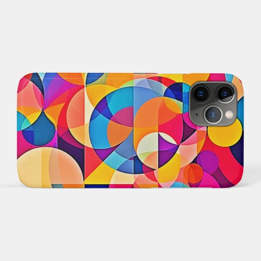 幾何学色の感情 Case-Mate iPhoneケース (裏面(横))