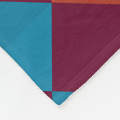 幾何学色パターン フリースブランケット (角)