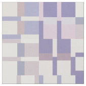 幾何学色ブロックパターン – 紫とラテ ファブリック (クローズアップ)