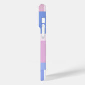 幾何学色ブロック長方形 – ピンクと青 Case-Mate iPhoneケース (裏面 / 左)