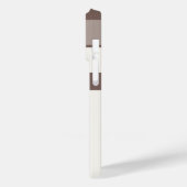 幾何学色ブロック長方形 – 茶色とベージュ Case-Mate iPhoneケース (裏面 / 左)