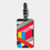 幾何学色 ラゲッジタグ (正面縦)