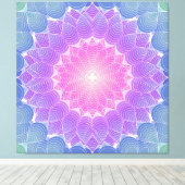 幾何学花 キャンバスプリント (インサイチュ (ウッドフロア))