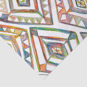 幾何学虹ダイヤモンドパターンギフト 薄葉紙 (詳細)