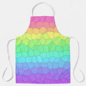 幾何学虹色エプロン エプロン (正面)