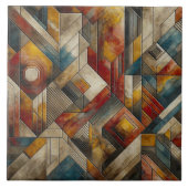 幾何学融合 タイル (正面)