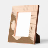 「幾何学表現」 5 x 7レーザー彫刻枠 レーザー彫刻フレーム (左)