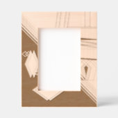 「幾何学表現」 5 x 7レーザー彫刻枠 レーザー彫刻フレーム (正面)