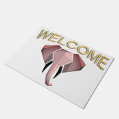 幾何学象の頭へようこそ ドアマット (アングル)