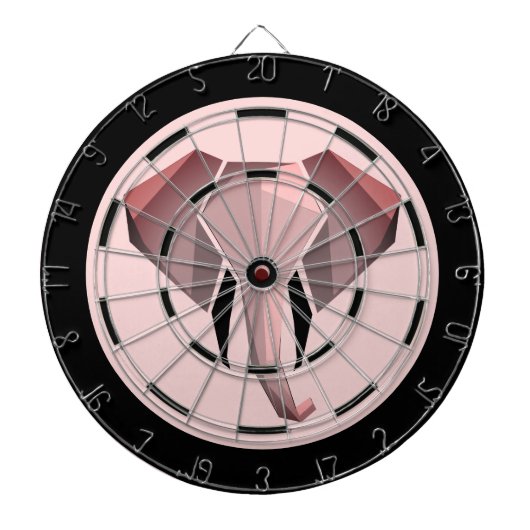 幾何学象の頭部調節 ダーツボード (正面)