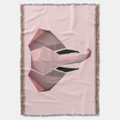幾何学象の頭 スローブランケット (正面縦)