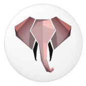 幾何学象の頭 セラミックノブ (正面)