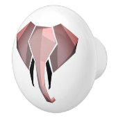 幾何学象の頭 セラミックノブ (右)