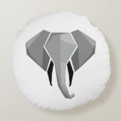 幾何学象の頭 ラウンドクッション (裏面)