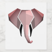 幾何学象の頭 ワインラベル (シングルラベル)