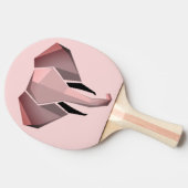 幾何学象の頭 卓球ラケット (横)