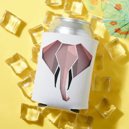 幾何学象の頭 缶クーラー (インサイチュ 夏)