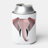 幾何学象の頭 缶クーラー (缶正面)
