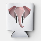 幾何学象の頭 缶クーラー (正面)