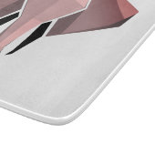 幾何学象ヘッドガラス カッティングボード (角)