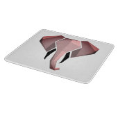 幾何学象ヘッドガラス カッティングボード (角)