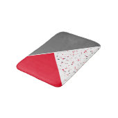 幾何学赤灰色テラッツォ バスマット (アングル)