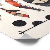 幾何学赤蟹 ポスター (角)