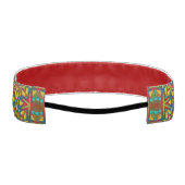 幾何学赤青&黄ヴィンテージ部族 アスレチックヘッドバンド (裏面)