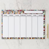 幾何学週間プランナーシート紙パッド ペーパーパッド (インサイチュ)