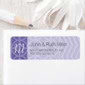 幾何学選択背景色2住所 シール (インサイチュ)