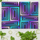 幾何学長方形キッチンタオル キッチンタオル (折り畳み)