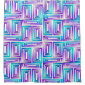 幾何学長方形シャワーカーテン シャワーカーテン (正面)