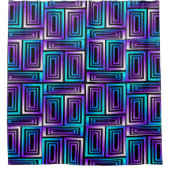 幾何学長方形シャワーカーテン シャワーカーテン (正面)