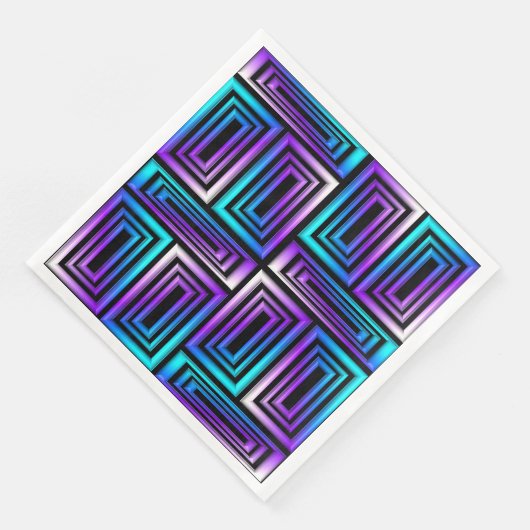 幾何学長方形紙ナプキン (コーナー)