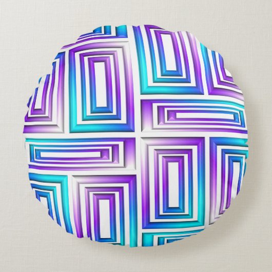 幾何学長枕 ラウンドクッション (正面)