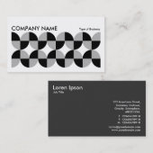 幾何学長水平v010名刺 名刺 (正面/裏面)