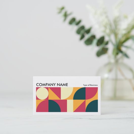 幾何学長水平v01 名刺 (スタンド正面)