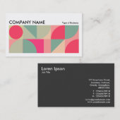 幾何学長水平v04 名刺 (正面/裏面)