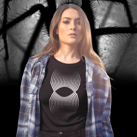 幾何学長脚 プラスサイズTシャツ