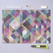 幾何学陰影パターンティッシュペーパー 薄葉紙 (クラフト)